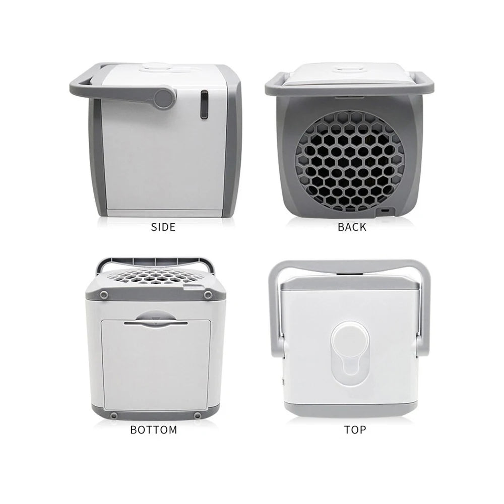 Mini Portable Cooler Air Conditioner Fan Summer Quick Easy Cooling Air Conditioner Air Cooler Fan USB Air Conditioning for Room