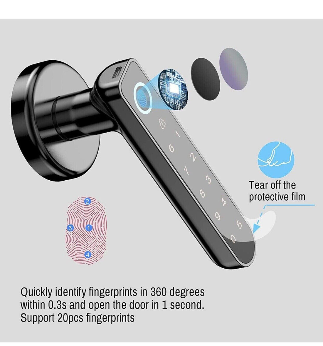 Secustone Fingerprint Door Lock