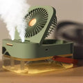 Rechargeable 4000Mah 2.5L Dual Spray Humidifier Fan